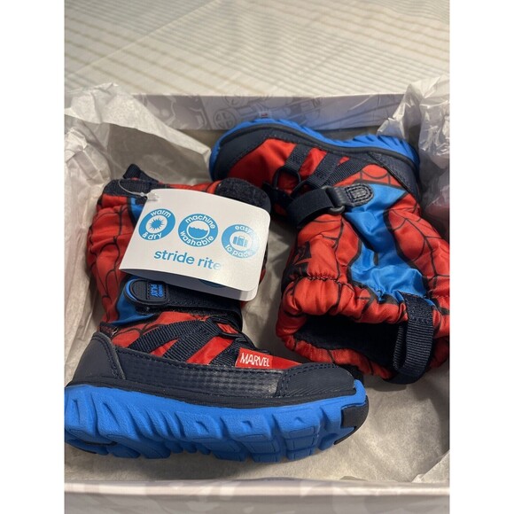 NIB - Marvel Stride Rite Spider-Man Sneaker Boot Boys 5M - Picture 5 of 7